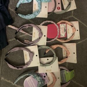 Scrunchi Pastel Headband Set - lot of (10) Pink, Lavender, Mint, Peach